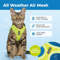 Voyager Escape-Proof Step-in Harness & Leash - Lime Green, Small