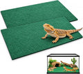 HERCOCCI 2 Pack Reptile Carpet, 39’’ x 20’’ Terrarium Bedding Substrate Liner Reptile Cage Mat Tank Accessories for Bear
