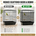 Large Bird Cage Seed Catcher Net Adjustable Stretchy Bird Cage Cover