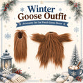Bigfoot Desk Goose Outfits 7 inch Mini Goose Clothes for Magnetic Goose Statue Office Home Desk Table Halloween Christma