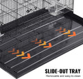 VEVOR 30 Inch Flight Bird Cage, Stackable Bird Cage Parakeet Cage with Slide-Out Tray and Handle, Small Parrots Birdcage for Cockatiels Budgies Conure Macaw Finch Lovebirds Canaries Pigeons