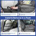 ALLANSING Front Seat Cover for Dogs with Side Flaps, Heavy Duty 900D Waterproof Seat Protector, Protects from Dirt & Scr