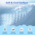 Mora Pets Dog Cooling Mat Instant Self Cooling Pad for Dogs & Cats Breathable Washable Summer Pet Cool Mat Indoor Outdoor, Puppy Cold Blanket for Floor Crate Car Travel Use Small 28'' x 22'' Blue
