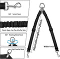 YAODHAOD Double Dog Leash,Two Dog Leash Splitter, No Tangle 360° Swivel Rotation Reflective Lead, Adjustable Length Bung