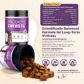 TTLXRL Probiotics for Dogs 200pcs Dog Probiotics for Digestive Health Digestive Enzymes and Prebiotic, Probiotic Chews for Dogs Support Gut Health, Relieve Diarrhea, Itchy Skin, Enhance Immunity
