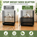 16" H x 118" Circumference Adjustable Bird Cage Seed Catcher Nylon Mesh Net