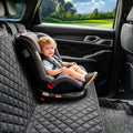 JSTHT Dog Car Seat Cover for Back Seat Waterproof Bench Seat Cover Protector Nonslip Durable Soft Pet Dog Back Seat Cover for Car, Truck, & SUV (Black)