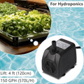 alizzy 150 GPH Small Fountain Pump, Durable Submersible Water Pump