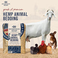 Premium Hemp Bedding for Chicken Coops 285L - 30lbs, 1-Pack