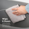 IRIS USA Top Entry Cat Litter Box, Hooded Privacy, Large, Gray/White