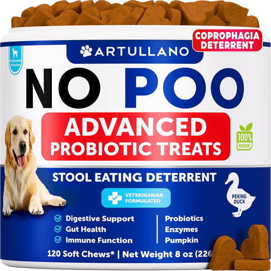 No Poo Chews for Dogs - 120 Bites - Poop Eating Deterrent for Dogs, Puppies