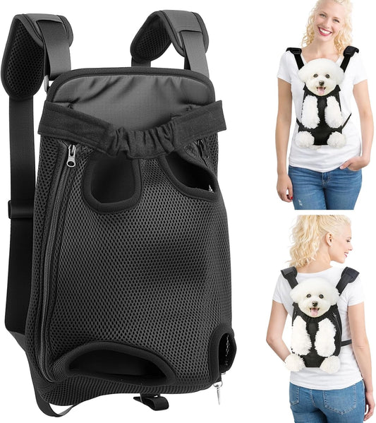 Mosago Dog Backpack Carrier with Thick Padded Bottom Support, 10–16 lbs