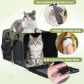 Cat Carrier for 2 Cats Double Pet Carrier Extra Large Green 2026 Upgraded