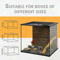 Reptile Tank Liner Non-Slip Washable Reptile Substrate - Easy Clean Custom Fit Terrarium Bedding for Snakes Geckos Lizar