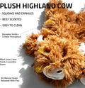 Playology Plush Cow Chew Toy for Large Dogs - Jumbo, Beef Scent