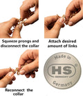 Herm Sprenger - Curogan Additional Prong Links for Herm Sprenger Ultra-Plus Dog Training Collar - for Small Medium Large Dogs - Made in Germany (2.25 mm)