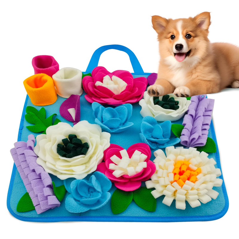 Tesitehi Snuffle Mat for Dogs Sniffing Feeding Mat for Small and Medium Breed Dogs and Cats Non-Slip/Portable/Durable Interactive Puzzle Pet Puppies Toys Encourages Natural Foraging Skills