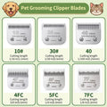 Dog Grooming Clipper Blades Size 7F for Andis Oster A5 Wahl KM