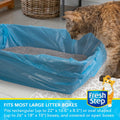 Fresh Step Drawstring Cat Litter Box Liners, Scented, 3 ft x 19 in, 7 Count