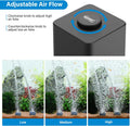 hygger Aquarium Air Pump, Quiet Adjustable Fish Tank Air Pump, 4W/7W/11W Powerful Oxygen Aerator Dual Stainless Steel Ou