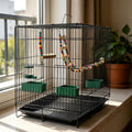20-inch Bird Cage,Foldable Medium Small Parrot Parakeet Bird Cages for Parrots Canaries Cockatiels Lovebirds Finches Bud