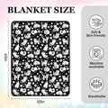 Cat Coloring Blanket for Women Men, DIY Blanket with Markers