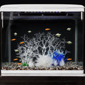 MyLifeUNIT Aquarium Plants, 7 Pack Artificial Coral Ornament for Fish Tank Decorations (White)