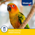 Vitakraft Crunch Sticks Conure Treat 2 Sticks - Apple and Orange Flavor – Triple Baked for Crunch – with Added Vitamins and Minerals Natural with Wood Chew Center – Includes Cage Clip Holder