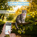 2-in-1 GPS Tracker for Cats: Smart Pet Collar with Real-Time Tracking,No Monthly Fee/Subscription (iOS & Android) Waterp