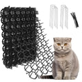 OCEANPAX 8.5 X 6.5 Inch Scat Mat for Cats with 6 Garden Staples & 6 Ties, 12 Pack Cat Deterrent Mat for Garden Fence & Animal Barrier