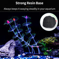 Uniclife Strip Coral Plant Ornament Glowing Effect Silicone Artificial Decoration for Fish Tank, Aquarium Landscape - Gr