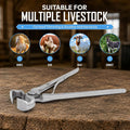 Equine Care Spring Loaded Hoof Nippers for Horses, 12 Inch, One-Handed