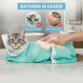Cat Bathing Bag - Anti-Bite & Anti-Scratch Shower Bag, Adjustable Restraint Bag for Cat Washing, Nail Trimming & Injections, Breathable Mesh Design