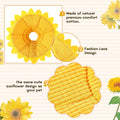 Sunflower Cat Recovery Cone Collar Soft Adjustable Elizabethan Cone