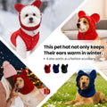 Dog Snood Winter Hood with Ear Protection, Fleece Neck Warmer for Dogs