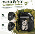 Apollo Walker Cat Carrier Backpack, Spacious, Stable and Breathable, Black