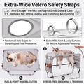 Pet Grooming Hammock for Small Dogs Cats Under 30 lbs, Stainless Steel Bracket, 30-Pound Weight Capacity, Foldable Dog C