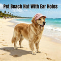 Pet Baseball Cap with Ear Holes - Multi-Color Sun Visor Hat for Dogs & Cats, Summer & Fall Beach Headwear for Puppies & 
