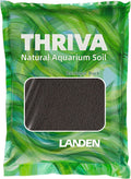 LANDEN Aquarium Substrate Soil for Plant Shrimp Tank,5L Black Medium Size