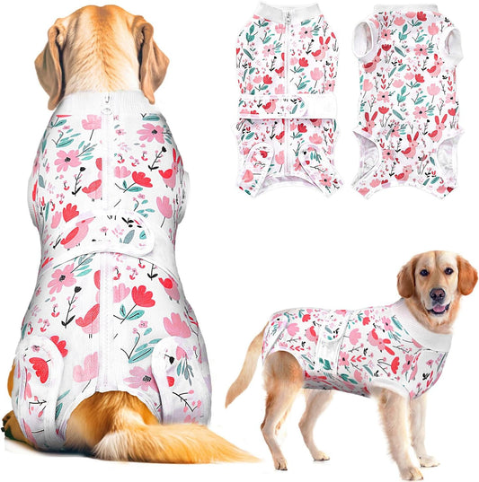 Lukovee Recovery Suit for Dogs, Female Male Dog Spay Neuter Onesie, XL