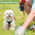 Dog Poop Bag Dispenser Holder Soft Waste Bags Roll Holders Leash Clip Clear