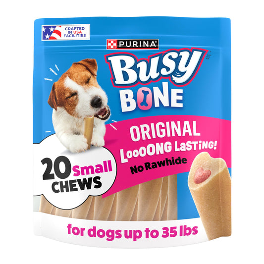 Purina Busy Made in USA Facilities Small Breed Dog Bones, Mini - 20 ct. Pouch