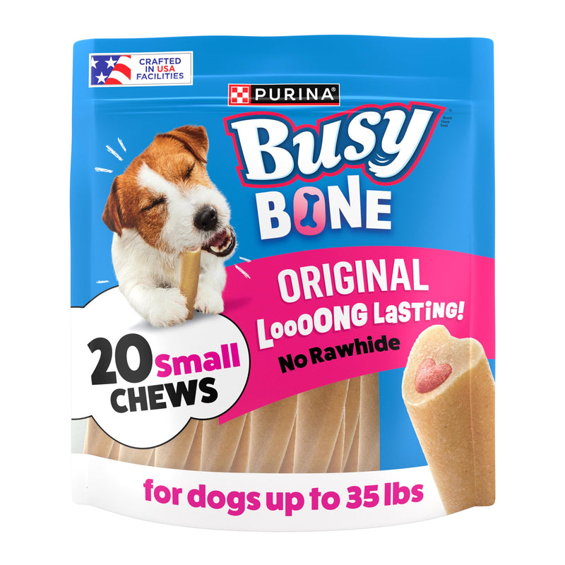 Purina Busy Made in USA Facilities Small Breed Dog Bones, Mini - 20 ct. Pouch