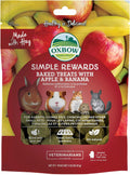 Oxbow Simple Rewards Guinea Pig & Rabbit Treats, Apple Banana, Baked, 3 oz
