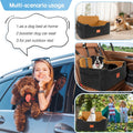 GL GLENSLAVE Dog Car Seat for Medium/Large Dog Under 50 lbs or 2 Small Dogs