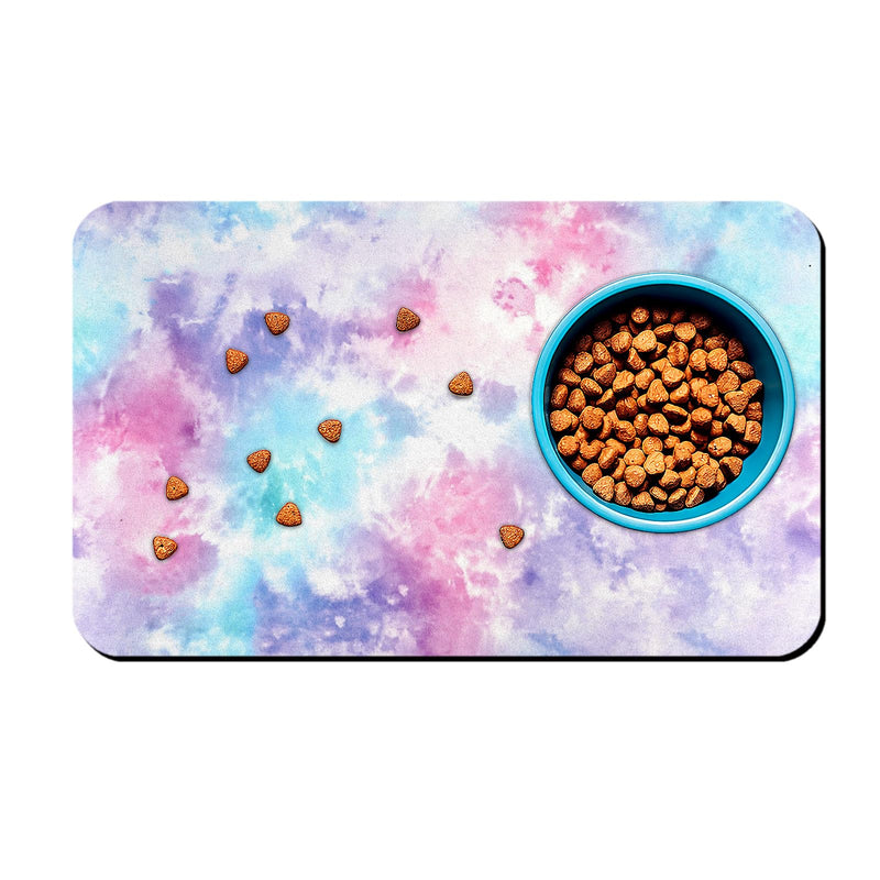 Dog Food Mats for Floors Waterproof Mat for Cat Food and Water Bowls - Absorbent Quick Dry Non Slip Mat for Pet Feeding