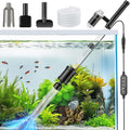36W Aquarium Vacuum Gravel Cleaner: 8 in 1 Electric Fish Tank Cleaner