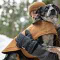 Carhartt Firm Duck Dog Chore Coat, Insulated Weather Resistant Jacket for Cold and Windy Conditions, Carhartt Brown