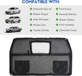 52" Dog Car Barrier for SUV, Wide Escape-Proof & Chew-Proof Dog Car Divider with Removable Visual Window & 2 Storage Poc