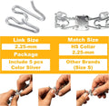 (5 Pack) Stainless Steel Dog Collar Extra Links Designed for 2.25mm H-S Small Dog Collar Links